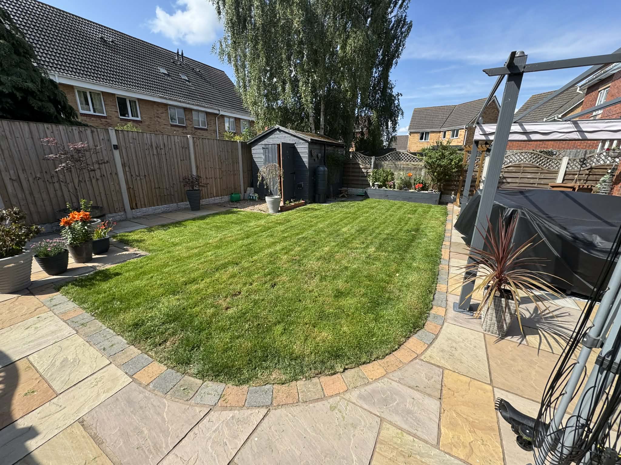 After lawn cut